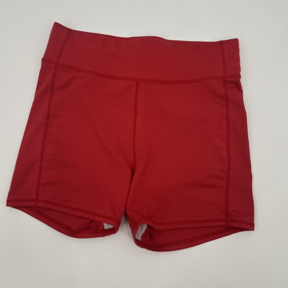 FP Movement‎ Shorts Womens Large Red High Rise Athletic Yoga Polyester Stretch